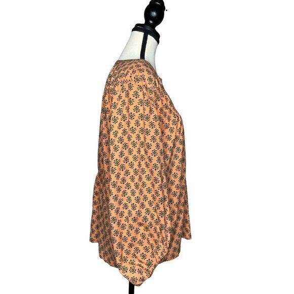 Sundance Peasant Top Womens M Long Sleeve 3/4 Button Front Boho Cottagecore Fall - Picture 5 of 12